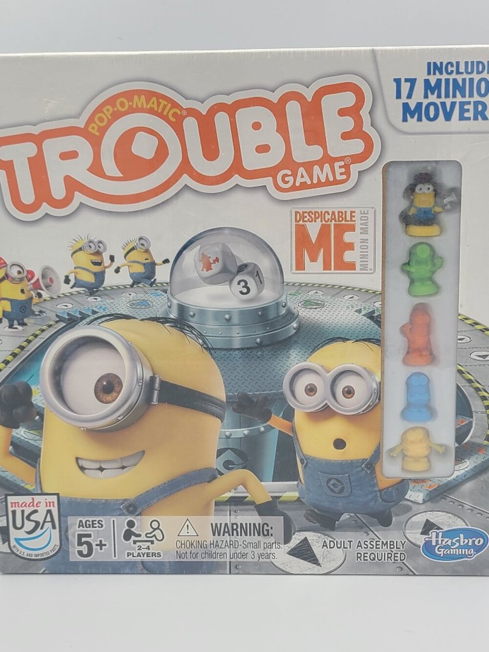 NEW Pop-O-Matic Trouble Despicable Me Minions Edition Board Game Hasbro 2014